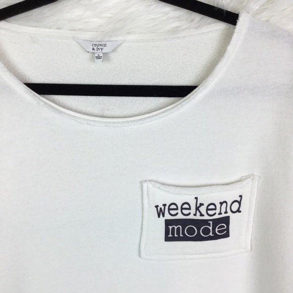 Crown & Ivy Weekend Mode sweatshirt - Picture 3 of 4